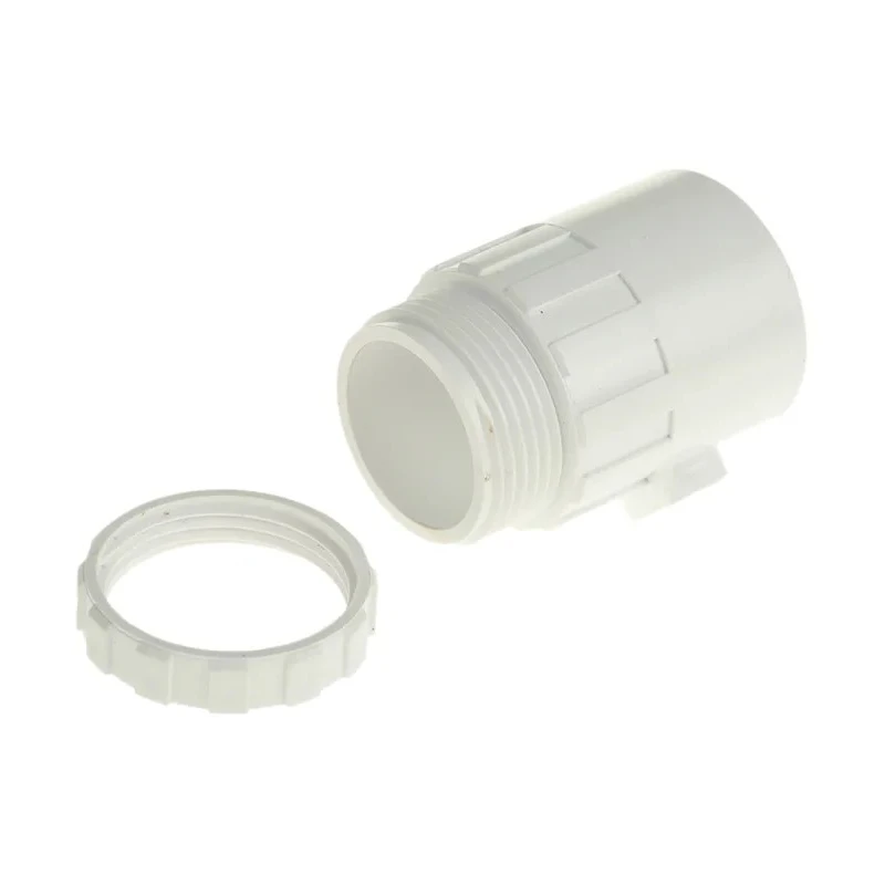 Schneider Electric Conduit Fitting, Polyvinyl Chloride (Unplasticised), White, Nominal Size 25 mm PMA25W