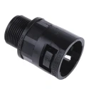 Adaptaflex Black Conduit Fitting 28 mm Nominal Size M25 Polyamide 66 Black IP66 Rated 7TCA296000R0797 AL28/M25/A/BL