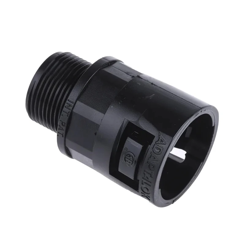 Adaptaflex Black Conduit Fitting 28 mm Nominal Size M25 Polyamide 66 Black IP66 Rated 7TCA296000R0797 AL28/M25/A/BL