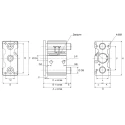 SMC Pneumatic Guided Cylinder 20mm Bore Double Acting MGQ Series EMGQM20-20