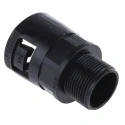 Adaptaflex Black Conduit Fitting 28 mm Nominal Size M25 Polyamide 66 Black IP66 Rated 7TCA296000R0797 AL28/M25/A/BL