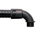 Adaptaflex Black Polyamide 66 Conduit Fitting, 21 mm Nominal Size, M20 Thread, IP66 Rated 7TCA296000R0596 AL21/M20/C90/BL