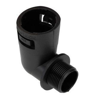 Adaptaflex Nickel Plated Polyamide 66 Conduit Fitting 28 mm Nominal Size M25 Thread Size 7TCA296000R0807 AL28/M25/C90/BL