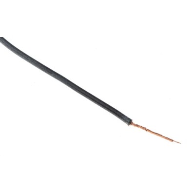 Hew Heinz Eilentropp SIFF Series Black Hook Up Wire 23 AWG 130x0.05mm Strands 20m Silicone 8955-01-020