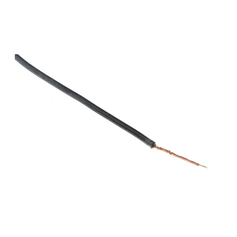 Hew Heinz Eilentropp SIFF Series Black Hook Up Wire 23 AWG 130x0.05mm Strands 20m Silicone 8955-01-020