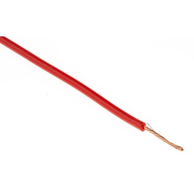 Hew Heinz Eilentropp SIFF Series Red Hook Up Wire, 20 AWG, 270/0.05 mm Core Strands, 20 m Length, Silicone Jacket 222-4321