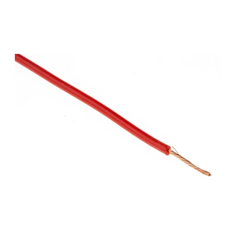 Hew Heinz Eilentropp SIFF Series Red Hook Up Wire, 20 AWG, 270/0.05 mm Core Strands, 20 m Length, Silicone Jacket 222-4321