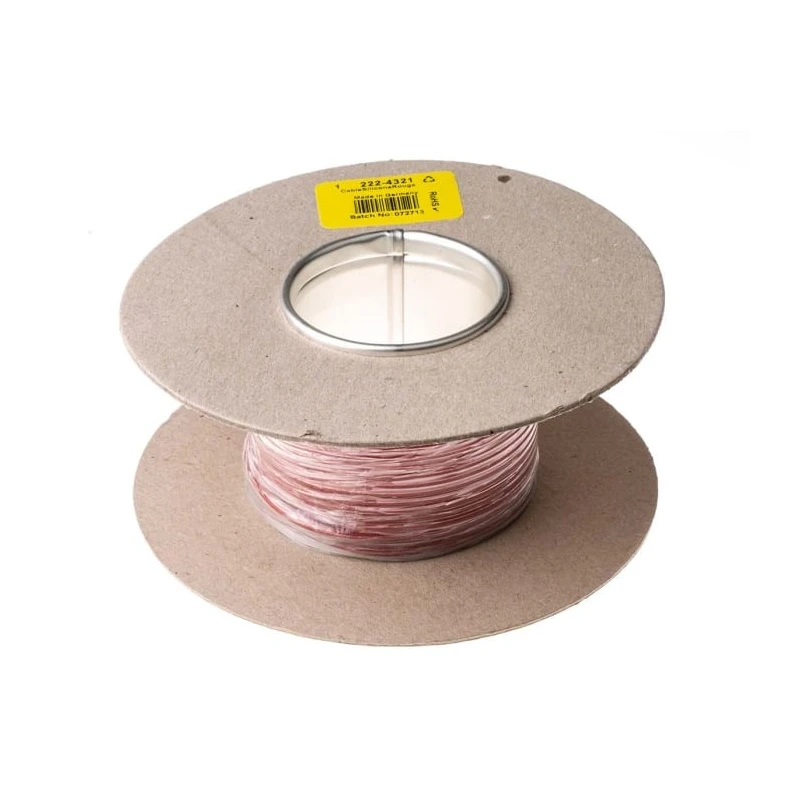 Hew Heinz Eilentropp SIFF Series Red Hook Up Wire, 20 AWG, 270/0.05 mm Core Strands, 20 m Length, Silicone Jacket 222-4321