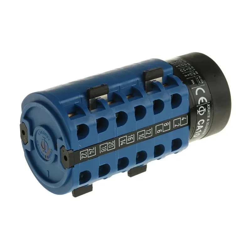 Kraus & Naimer Cam Switch 3 Position, 4 Poles, 60° Angle of Throw, 20A Contact Current, IP65/IP42 Rated CA10.A476/GBA001.*FT