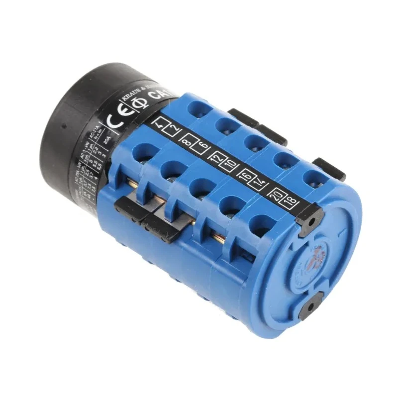 Kraus & Naimer Cam Switch 3 Position 3 Poles 60° Angle of Throw 20A Contact Current CA10.A270/GBA001.*FT