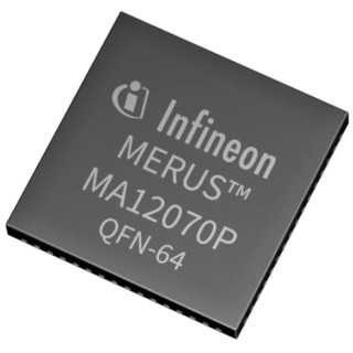 Infineon Digital Audio Amplifier IC, Class D, 160W Output Power, 64-Pin QFN MA12070PXUMA1