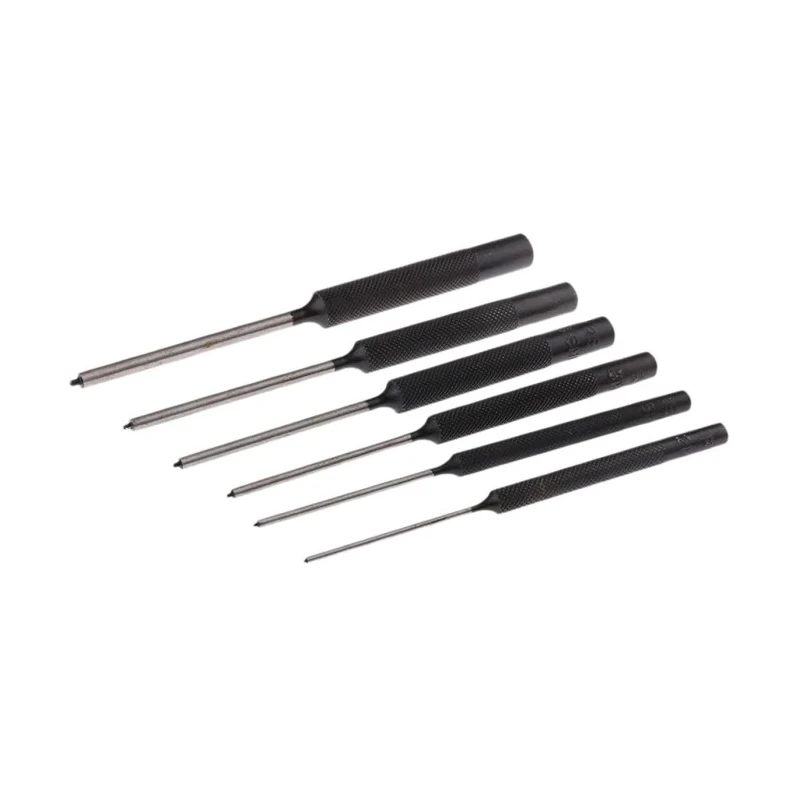 RS PRO 6-Piece Spring Pin Punch Set, Tool Steel, 5mm Shank 600-896
