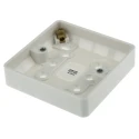 MK Electric Logic Plus White Gloss High Grade Thermoset Back Box, BS, IP20, Flush Surface Mount, 1 Gang 87mm x K2160 WHI