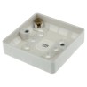 MK Electric Logic Plus White Gloss High Grade Thermoset Back Box, BS, IP20, Flush Surface Mount, 1 Gang 87mm x K2160 WHI