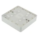 MK Electric Logic Plus White Gloss High Grade Thermoset Back Box, BS, IP20, Flush Surface Mount, 1 Gang 87mm x K2160 WHI