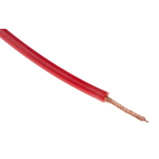 Hew Heinz Eilentropp SIFF Series Red Silicone Rubber Hook Up Wire 15 AWG 392 x 0.07 mm Core Strands 20 m 1.5 kV 222-7213