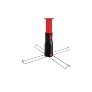 Runpotec Cable Drum Roller with Stainless Steel Mandrel, 294mm Height, 430mm Diameter, Model RUN20696