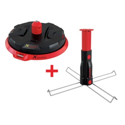 Runpotec Professional Cable Drum Roller Universal Cable Winder/Unwinder with Telescopic Mandrel 300mm Diameter RUN10174