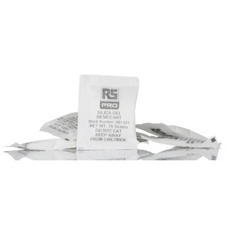 RS PRO Silica Gel Desiccant Packet 10 g, Chemical Inert Moisture Absorbent 601-041