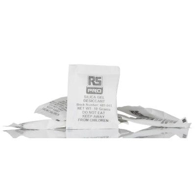 RS PRO Silica Gel Desiccant Packet 10 g, Chemical Inert Moisture Absorbent 601-041