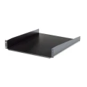 StarTech.com Black Steel Rack Mount Shelf 2U 465mm Width x 22in Depth 22.6kg Load CABSHELF22