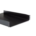 StarTech.com Black Steel Rack Mount Shelf 2U 465mm Width x 22in Depth 22.6kg Load CABSHELF22