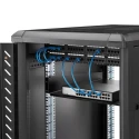 StarTech.com Black Steel Rack Mount Shelf 2U 465mm Width x 22in Depth 22.6kg Load CABSHELF22