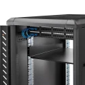 StarTech.com Black Steel Rack Mount Shelf 2U 465mm Width x 22in Depth 22.6kg Load CABSHELF22
