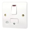 MK Electric 13A 1 Gang Switched Fused Spur 250V AC Logic Plus Frame Mount K1070 WHI