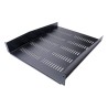StarTech.com Black Vented Rack Shelf 2U, 483 mm Width x 22 in Depth, 23 kg Load Capacity CABSHELF22V