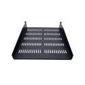 StarTech.com Black Vented Rack Shelf 2U, 483 mm Width x 22 in Depth, 23 kg Load Capacity CABSHELF22V