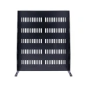 StarTech.com Black Vented Rack Shelf 2U, 483 mm Width x 22 in Depth, 23 kg Load Capacity CABSHELF22V