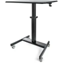 StarTech.com Sitting/Standing Computer Workstation Steel Frame Black 1.14 m Height Adjustable 600 mm Width 800 mm STSCART2