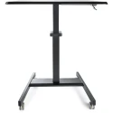 StarTech.com Sitting/Standing Computer Workstation Steel Frame Black 1.14 m Height Adjustable 600 mm Width 800 mm STSCART2