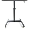 StarTech.com Sitting/Standing Computer Workstation Steel Frame Black 1.14 m Height Adjustable 600 mm Width 800 mm STSCART2