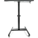 StarTech.com Sitting/Standing Computer Workstation Steel Frame Black 1.14 m Height Adjustable 600 mm Width 800 mm STSCART2