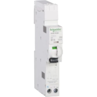 Schneider Electric Residual Current Circuit Breaker with Overload Protection 20A Current Rating 1-Pole 30mA Trip SEE120B03