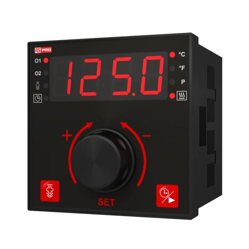 RS PRO Panel Mount On-Off Temperature Controller 3 Input 3 Output SSR Relay 240V 222-8157