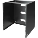 StarTech.com Black 2 Post Frame 12U Steel Server Rack Wall Mount with 34.9 mm Depth WALLMNT12