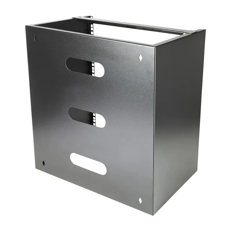 StarTech.com Black 2 Post Frame 12U Steel Server Rack Wall Mount with 34.9 mm Depth WALLMNT12