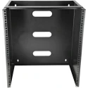 StarTech.com Black 2 Post Frame 12U Steel Server Rack Wall Mount with 34.9 mm Depth WALLMNT12