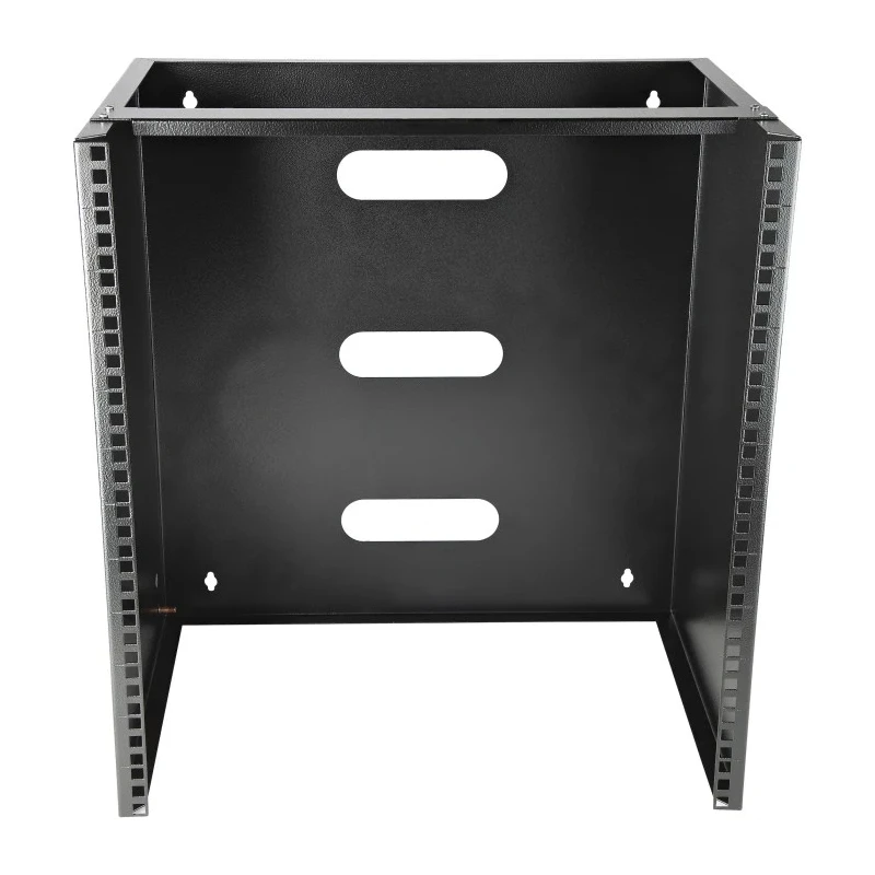 StarTech.com Black 2 Post Frame 12U Steel Server Rack Wall Mount with 34.9 mm Depth WALLMNT12