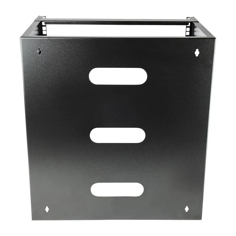 StarTech.com Black 2 Post Frame 12U Steel Server Rack Wall Mount with 34.9 mm Depth WALLMNT12