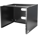 StarTech.com Black Steel 2 Post Frame 8U Server Rack, 34.9 mm Depth, 362 mm Height WALLMOUNT8