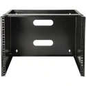 StarTech.com Black Steel 2 Post Frame 8U Server Rack, 34.9 mm Depth, 362 mm Height WALLMOUNT8