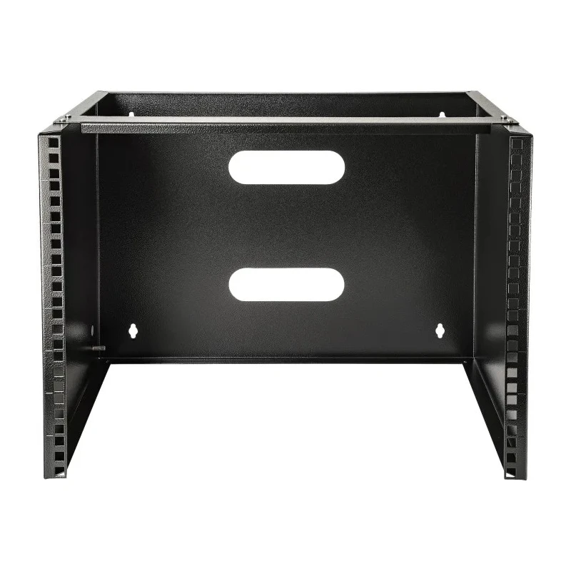 StarTech.com Black Steel 2 Post Frame 8U Server Rack, 34.9 mm Depth, 362 mm Height WALLMOUNT8