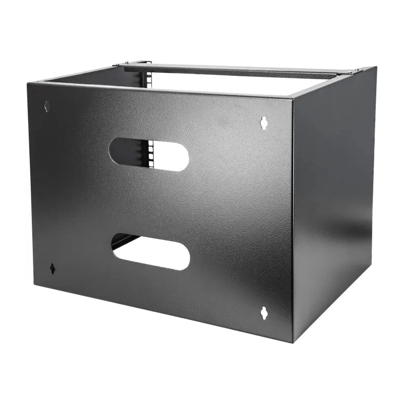 StarTech.com Black Steel 2 Post Frame 8U Server Rack, 34.9 mm Depth, 362 mm Height WALLMOUNT8
