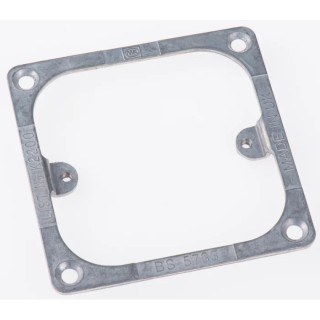 MK Electric Grey 1 Gang Metal Frame Panel Mounting Switch Cover K2200
