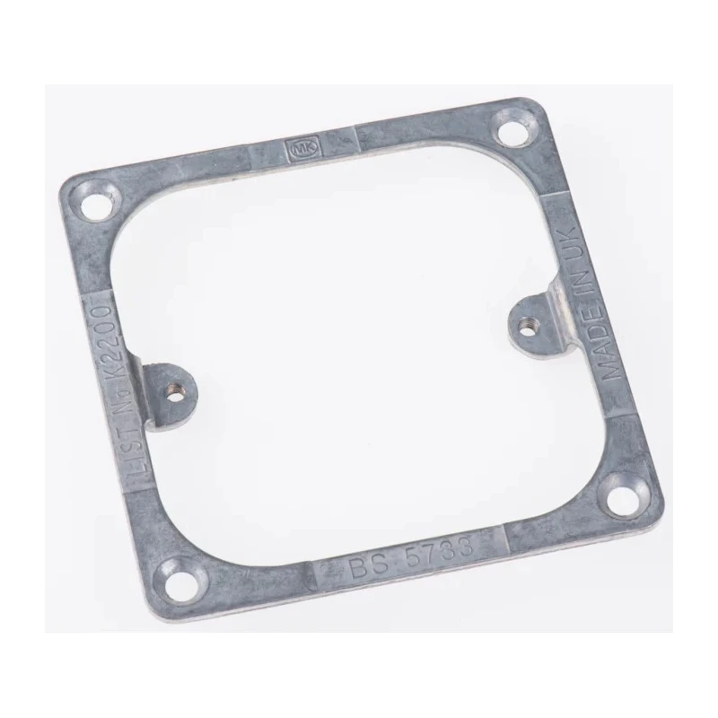 MK Electric Grey 1 Gang Metal Frame Panel Mounting Switch Cover K2200