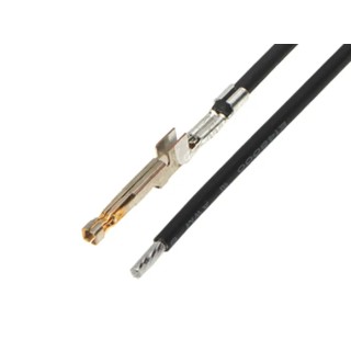 Molex Pre-Crimped Lead Pigtail Female Connector 225 mm Cable Length Black 217471-1213